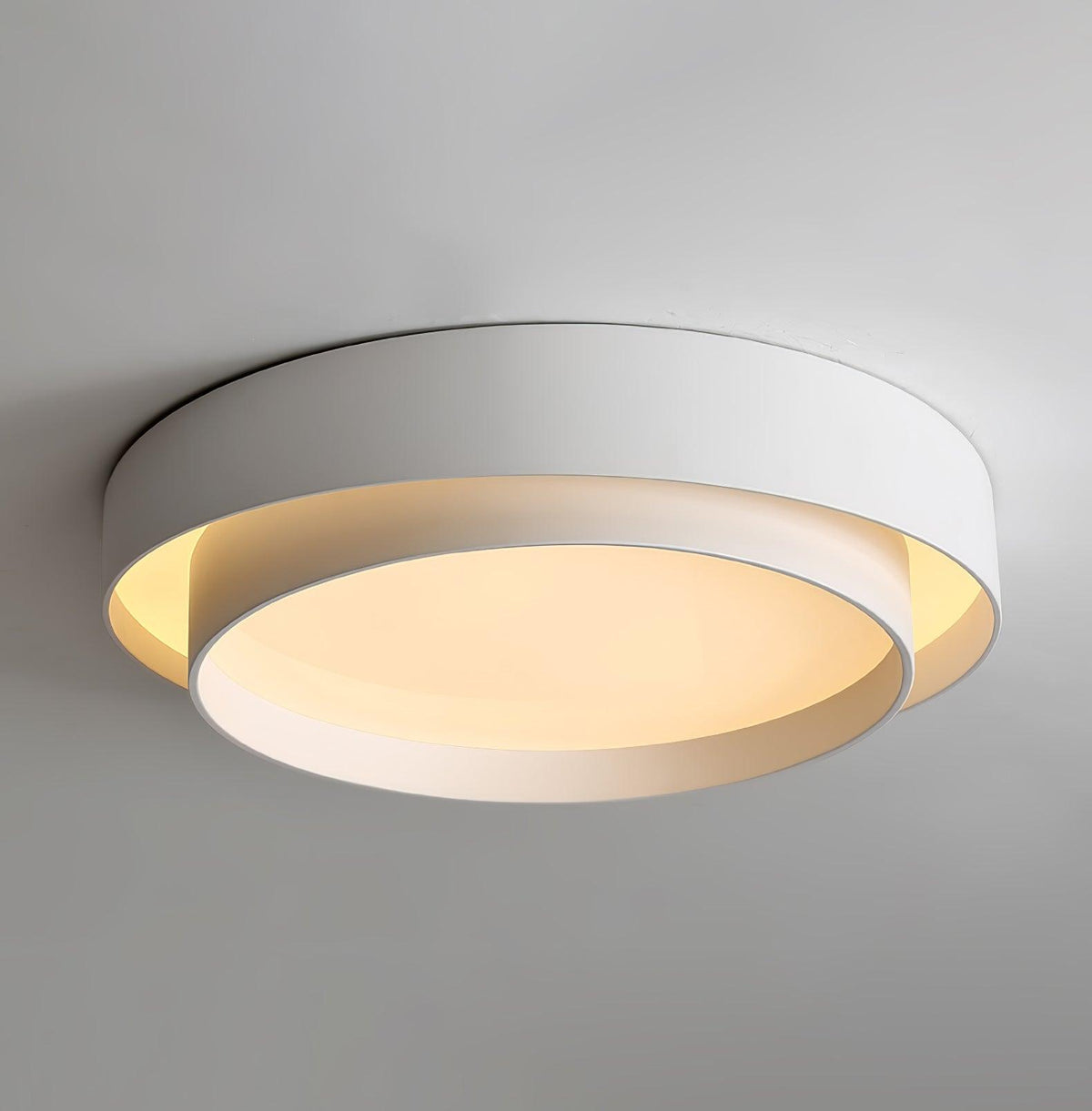 Plafondlamp Dubbele Ring Cilindervorm Modern Dimbaar met Afstandsbediening Strak Design Woonkamer Slaapkamer | Sulvida