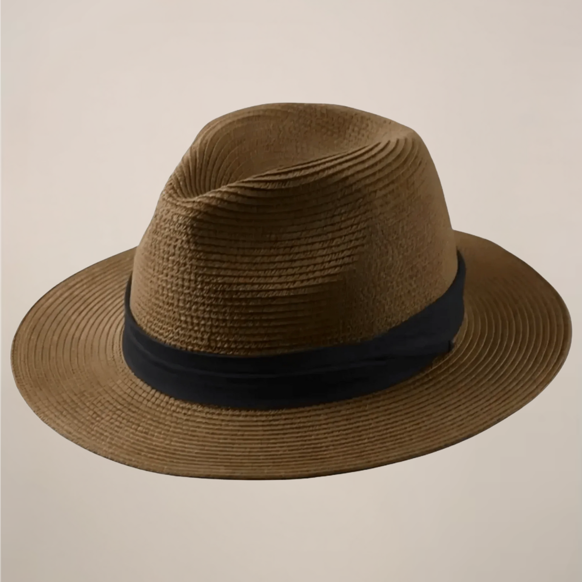 Zomerhoed Panama Stijl Papierstro Ademend met Brede Rand Lichtgewicht Elegante Heren Zonnehoed Outdoor | Sulvida