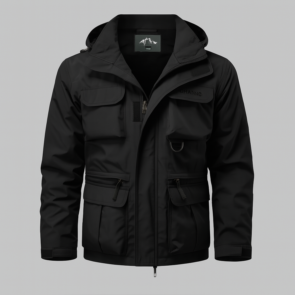 Heren Parka met Verstelbare Capuchon en Stormflap - Warme Winterjas met Praktische Zakken voor Herfst | Sulvida