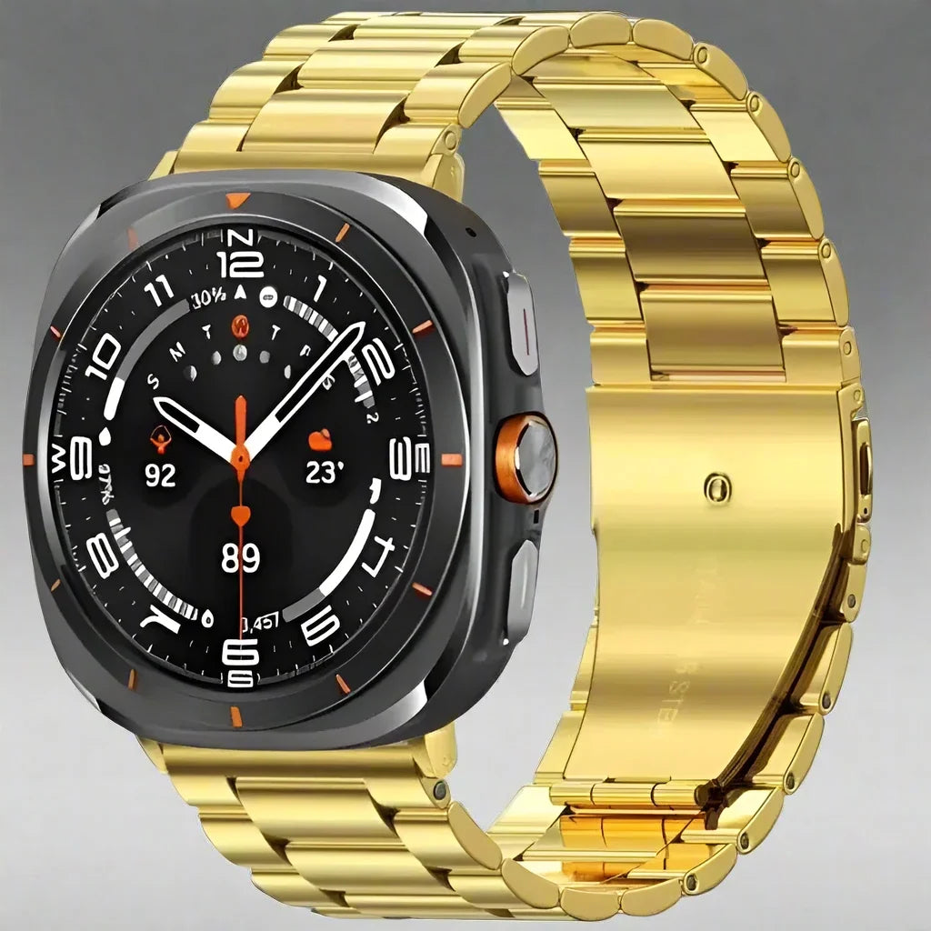 Bracelet à maillons en acier inoxydable pour Galaxy Watch Ultra 47mm, bracelet en métal pour montre connectée compatible avec Watch Ultra 2 | Sulvida