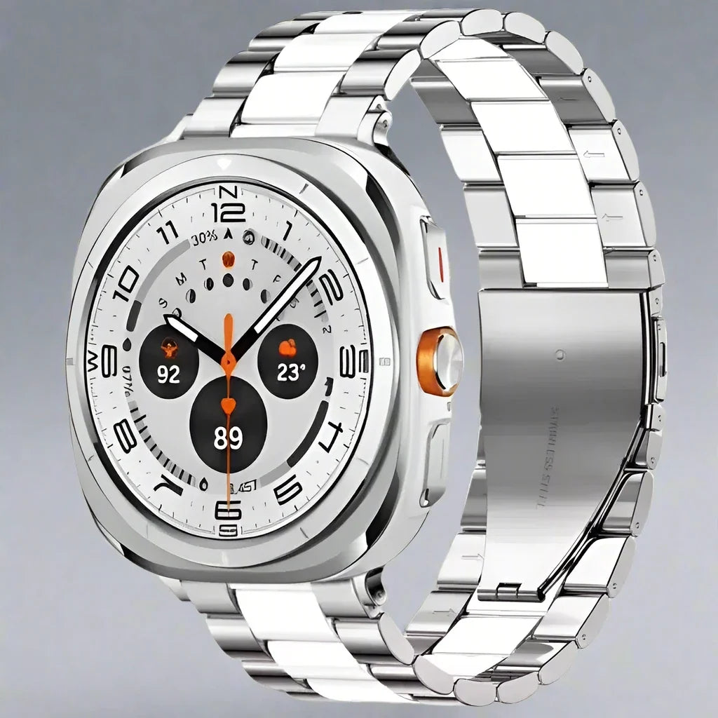 Bracelet à maillons en acier inoxydable pour Galaxy Watch Ultra 47mm, bracelet en métal pour montre connectée compatible avec Watch Ultra 2 | Sulvida