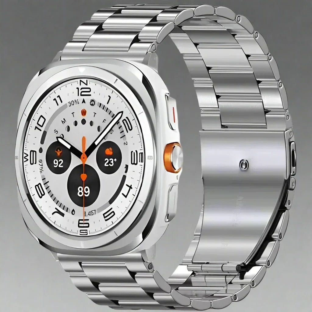 Bracelet à maillons en acier inoxydable pour Galaxy Watch Ultra 47mm, bracelet en métal pour montre connectée compatible avec Watch Ultra 2 | Sulvida