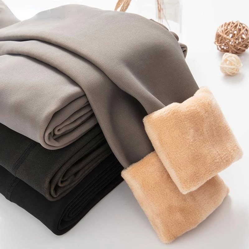 Thermische Fleece Panty Zwart Grijs Bruin Beige Huidskleur Met Voet Halve Voet 80-300 Gram Warme Maillot | Sulvida