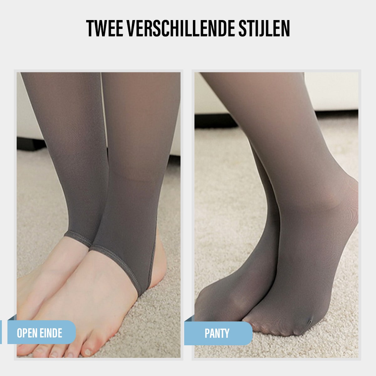 Thermische Fleece Panty Zwart Grijs Bruin Beige Huidskleur Met Voet Halve Voet 80-300 Gram Warme Maillot | Sulvida