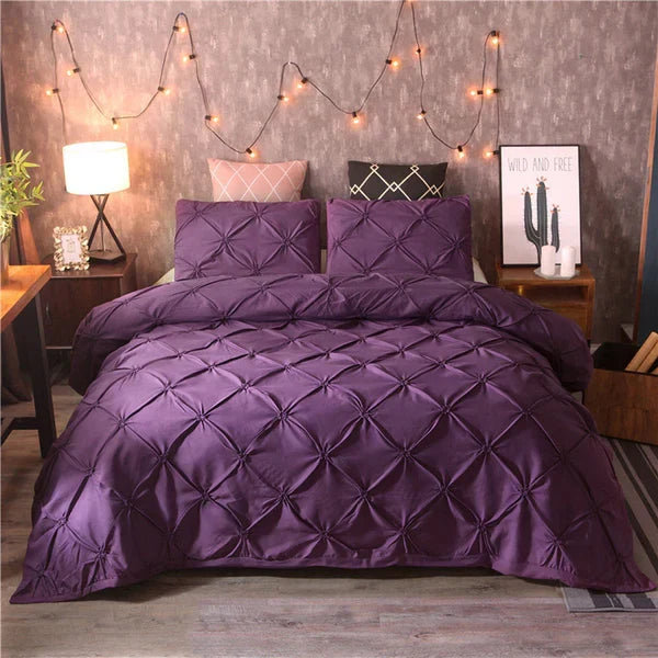 Dekbedovertrek Set Microvezels met Kussenslopen Tweepersoons 200x200 220x240 Modern Design Slaapkamer | Sulvida