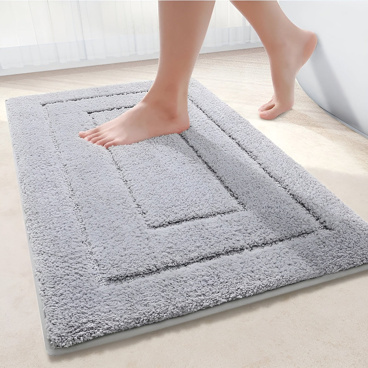 Badmat microvezel antislip absorberend 40x60 50x80 60x90 cm badkamer douche modern wasbaar zachte vloermat | Sulvida