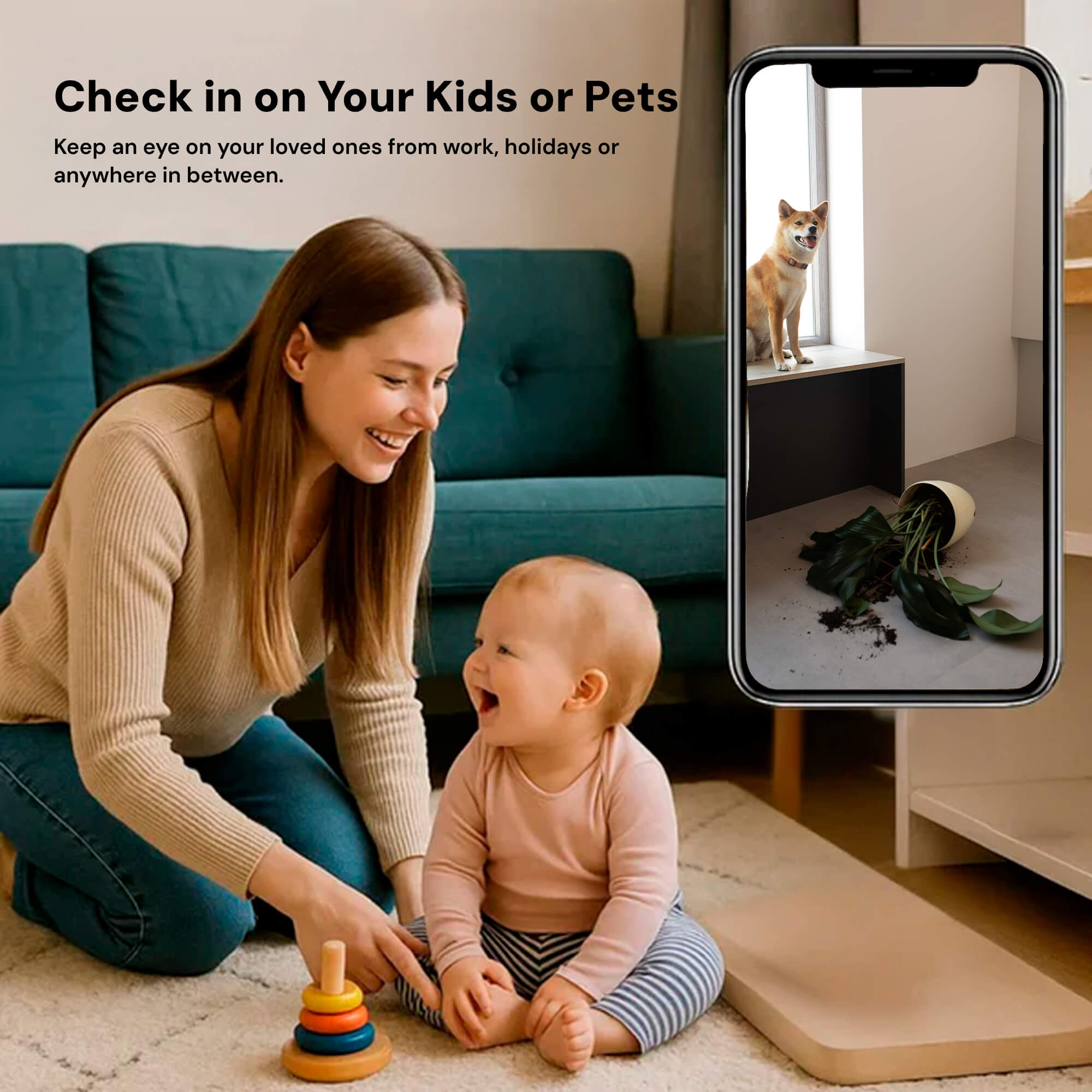 Draadloze Mini Bewakingscamera met Audio voor Thuisbeveiliging Discreet Toezicht Verborgen Spycam Opname WiFi Beveiligingssysteem Huis | Sulvida