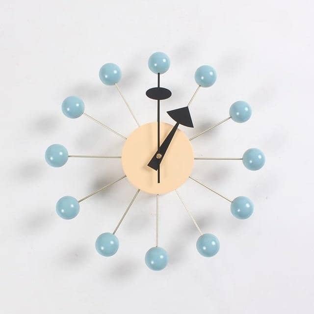 Abstracte Wandklok met 3D-Baldesign 32 cm Zwart-Grijs Minimalistisch Design Stille Quartzbeweging Siliconen | Sulvida