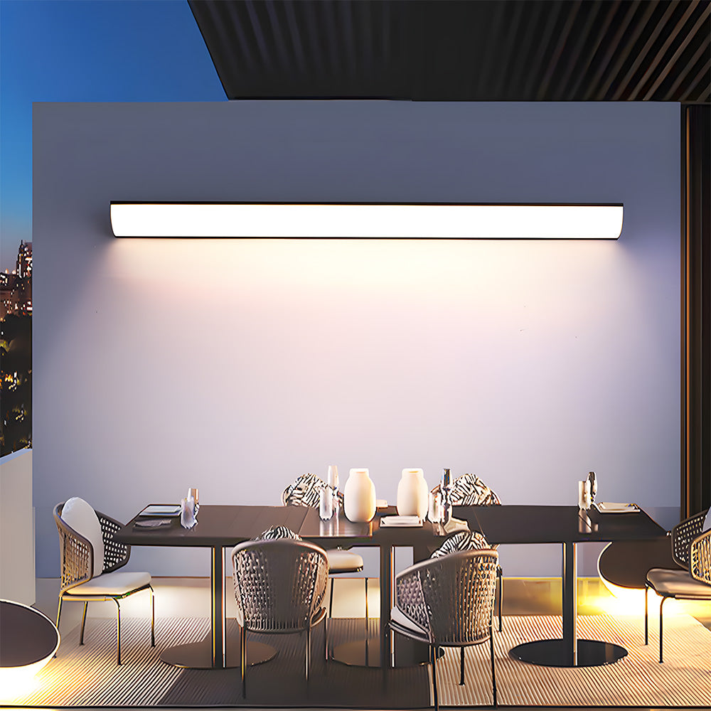 Buitenwandlamp LED Waterdicht Zwart Wit 30-40cm Sfeerverlicht Tuin Entree Terras Aluminium IP65 Buitenverlichting | Sulvida