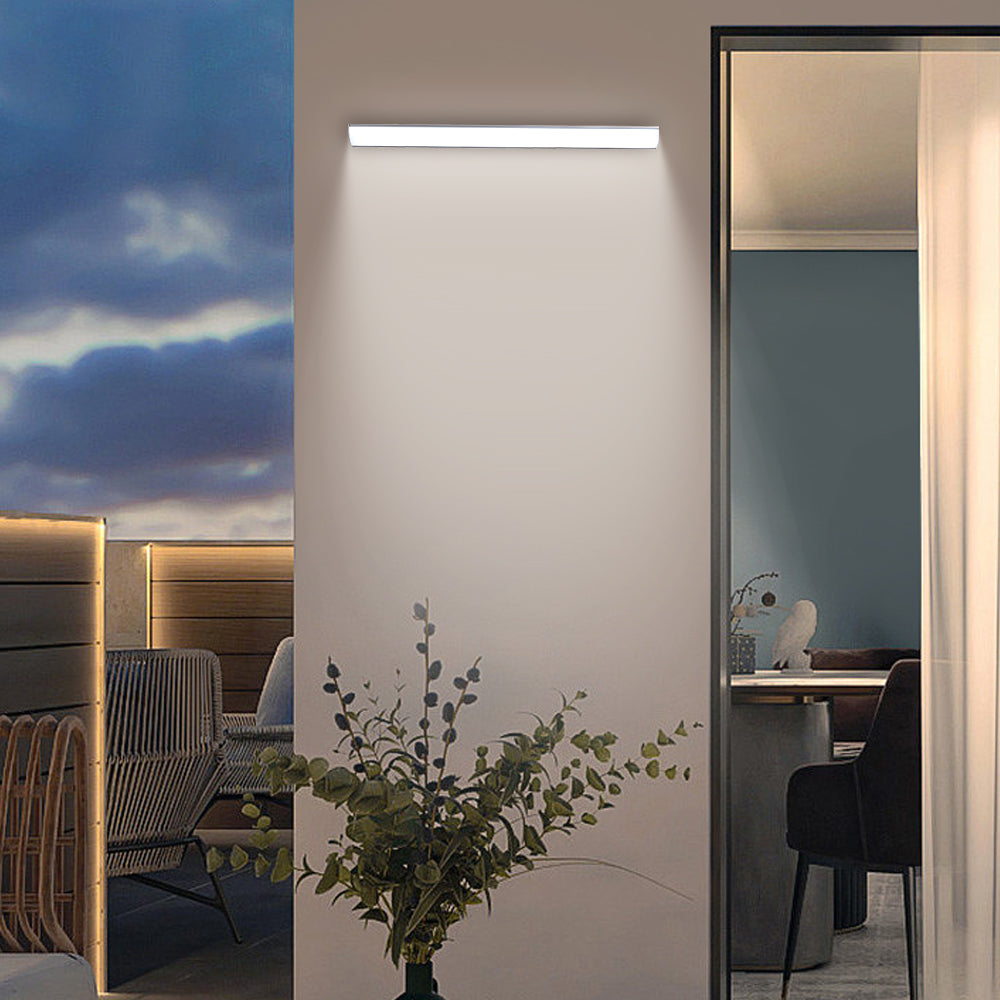 Buitenwandlamp LED Waterdicht Zwart Wit 30-40cm Sfeerverlicht Tuin Entree Terras Aluminium IP65 Buitenverlichting | Sulvida