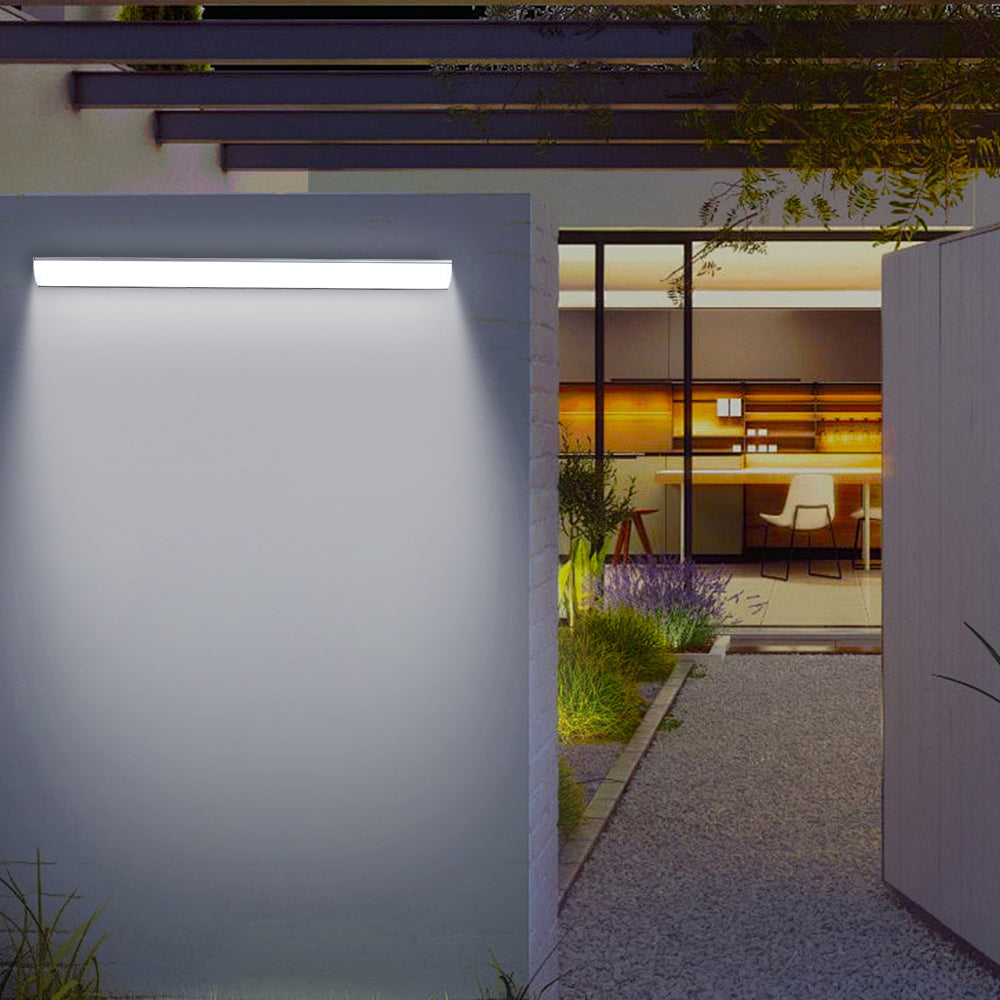 Buitenwandlamp LED Waterdicht Zwart Wit 30-40cm Sfeerverlicht Tuin Entree Terras Aluminium IP65 Buitenverlichting | Sulvida