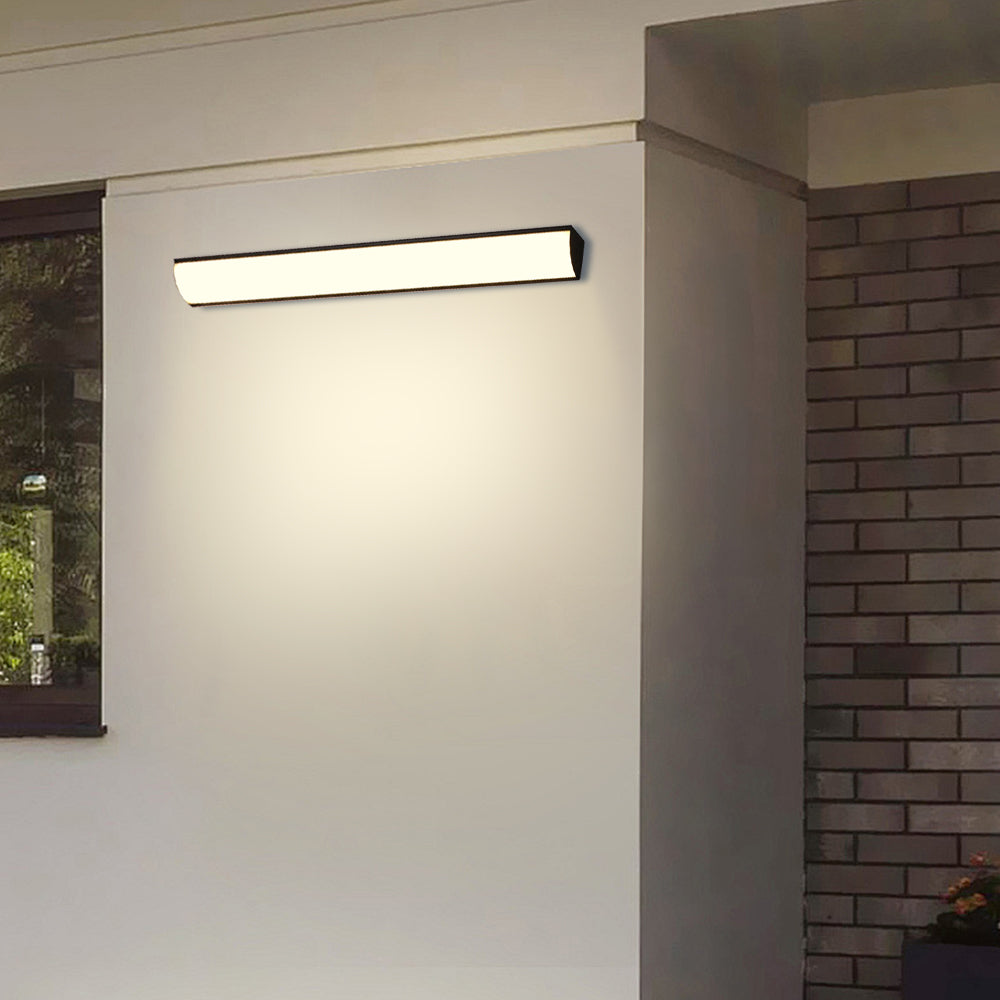 Buitenwandlamp LED Waterdicht Zwart Wit 30-40cm Sfeerverlicht Tuin Entree Terras Aluminium IP65 Buitenverlichting | Sulvida