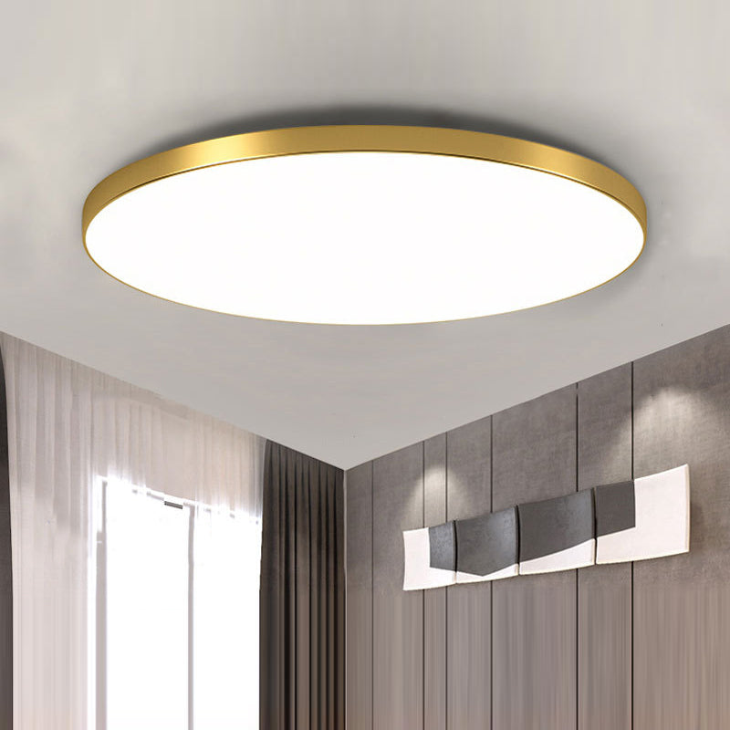 Ultraslank Plafondlamp Rond LED Dimbaar 3 Lichttemperaturen Modern Design voor Minimalistische Interieurs | Sulvida