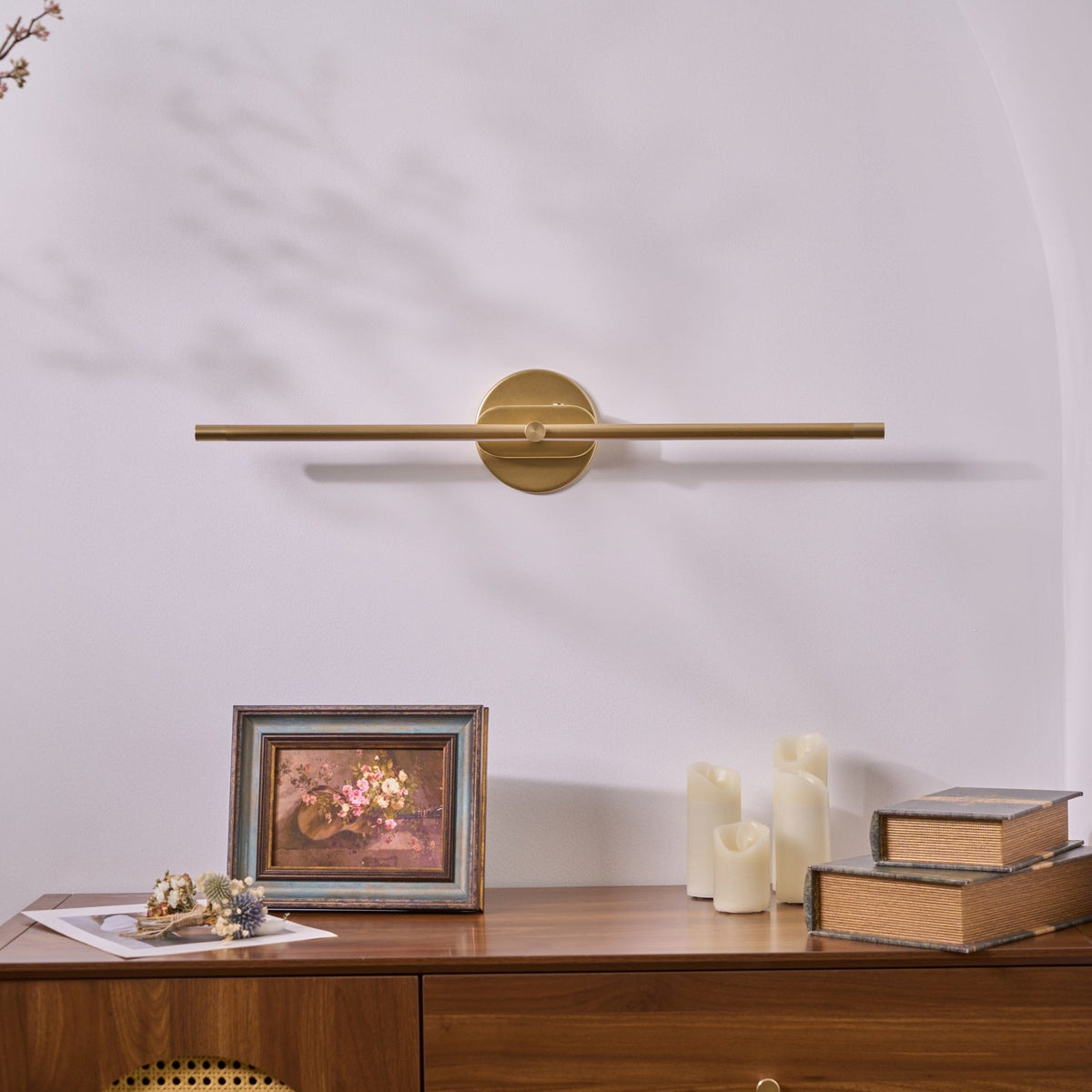 Lineaire Wandlamp Oplaadbaar met Touchbediening en Dimfunctie voor Badkamer Spiegel Hal Toilet Kantoor | Sulvida