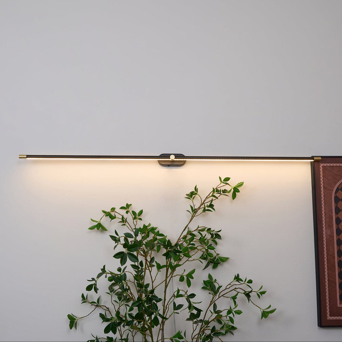 Lineaire Wandlamp Oplaadbaar met Touchbediening en Dimfunctie voor Badkamer Spiegel Hal Toilet Kantoor | Sulvida