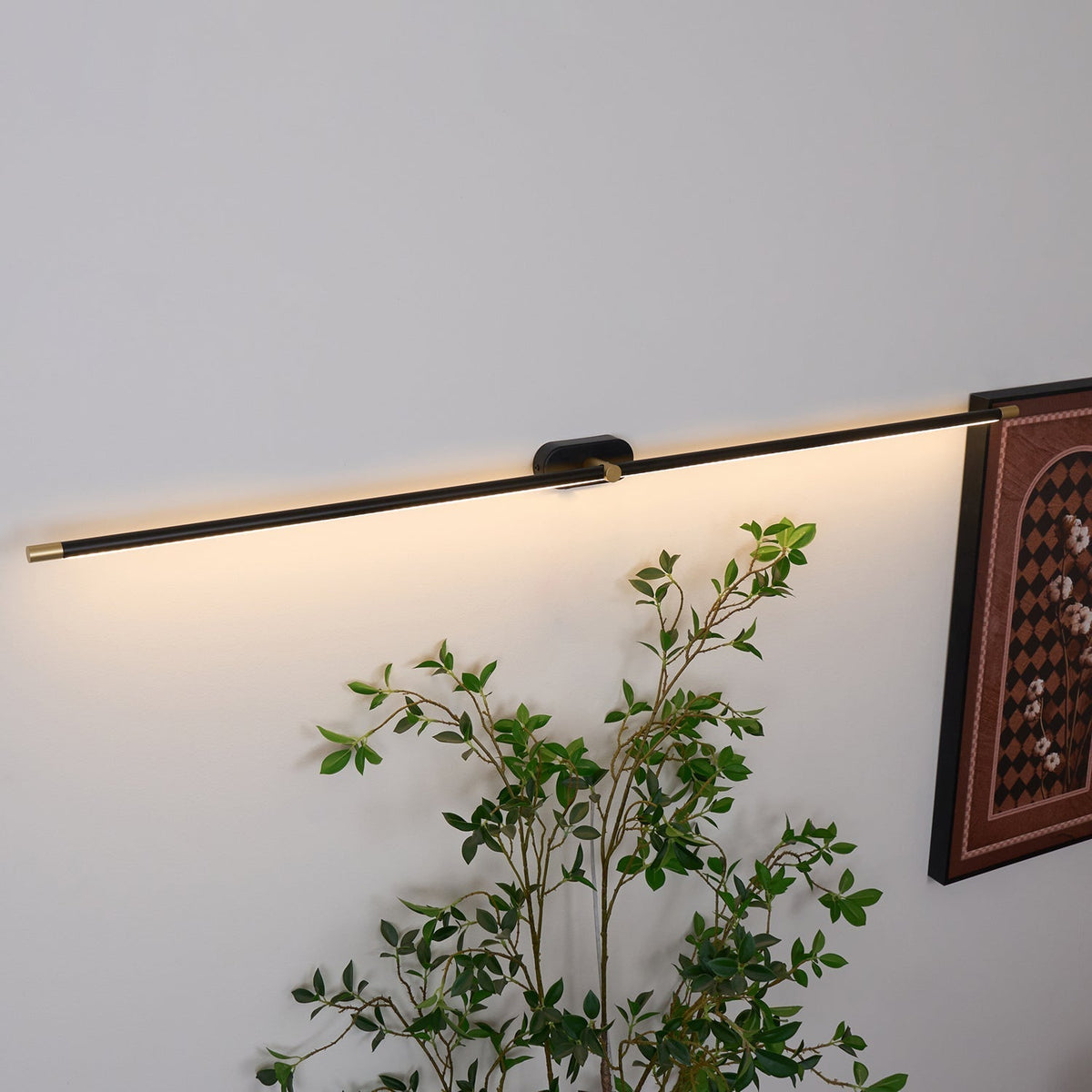 Lineaire Wandlamp Oplaadbaar met Touchbediening en Dimfunctie voor Badkamer Spiegel Hal Toilet Kantoor | Sulvida