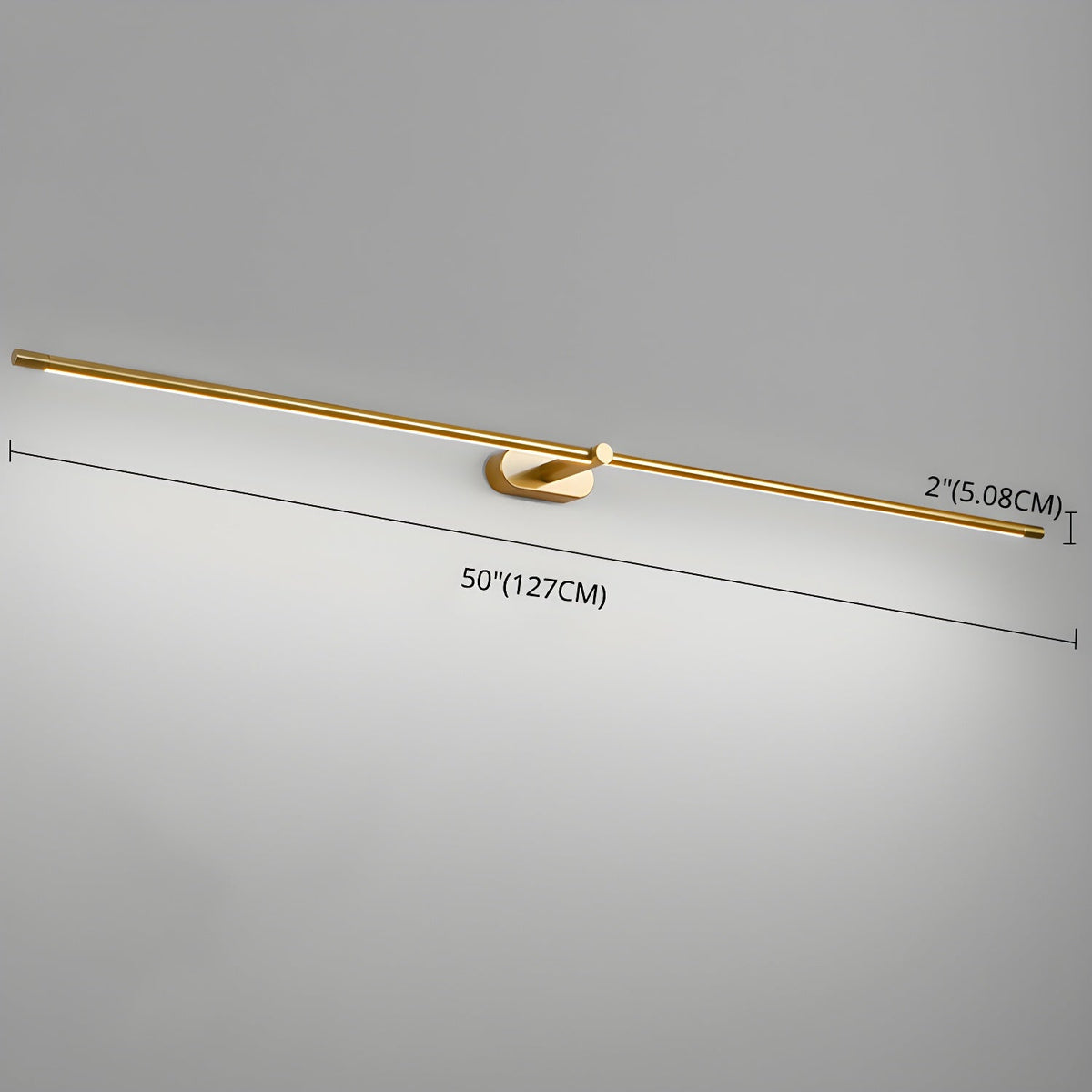 Lineaire Wandlamp Oplaadbaar met Touchbediening en Dimfunctie voor Badkamer Spiegel Hal Toilet Kantoor | Sulvida