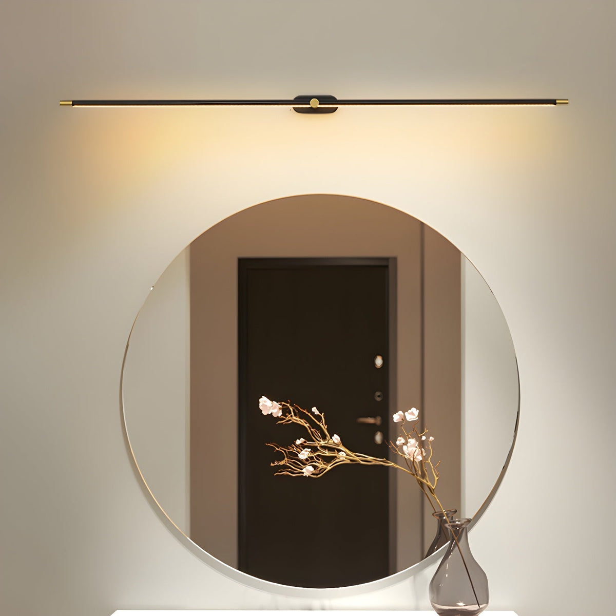 Lineaire Wandlamp Oplaadbaar met Touchbediening en Dimfunctie voor Badkamer Spiegel Hal Toilet Kantoor | Sulvida