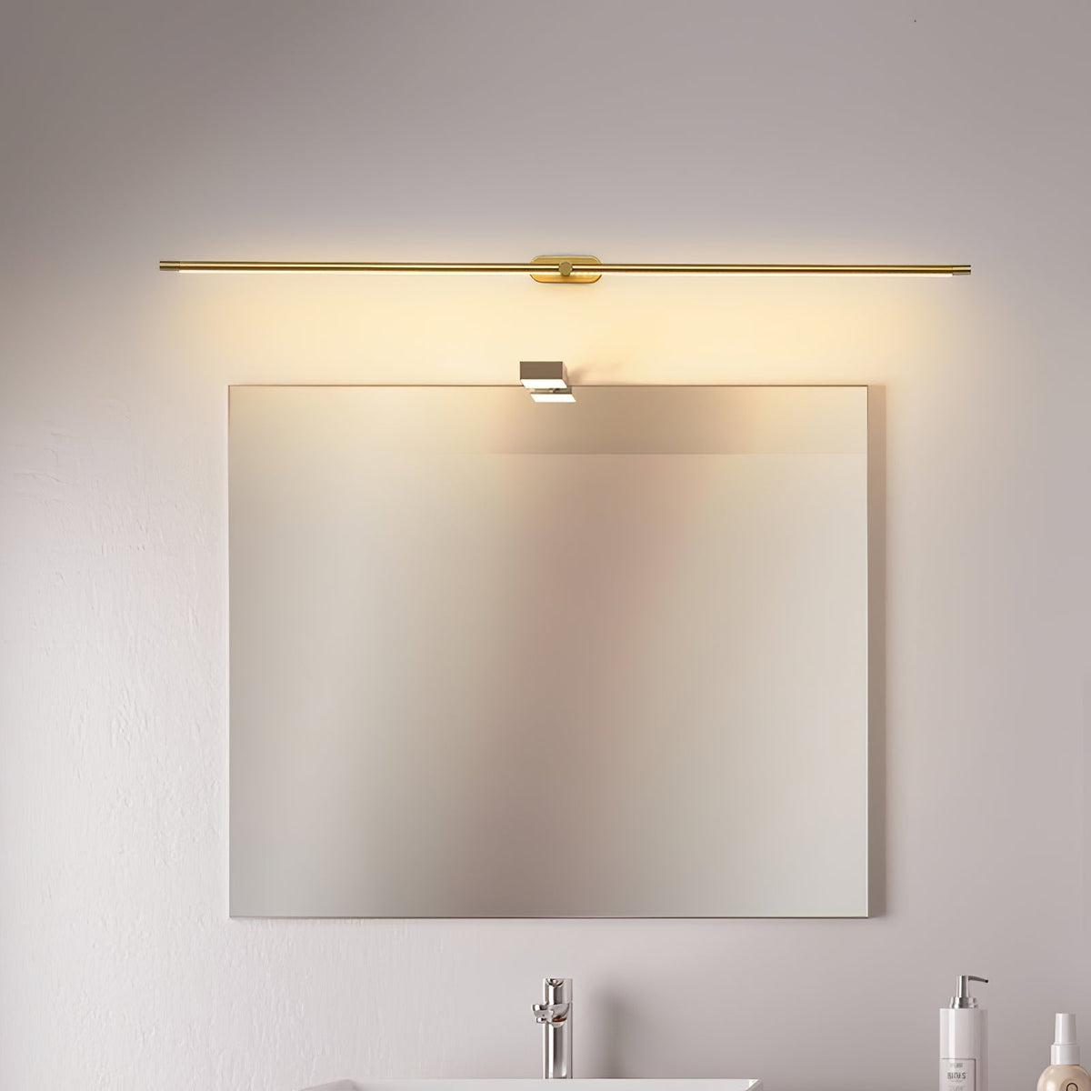 Lineaire Wandlamp Oplaadbaar met Touchbediening en Dimfunctie voor Badkamer Spiegel Hal Toilet Kantoor | Sulvida