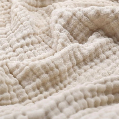 Gazen Katoenen Deken Dubbellaags Luchtig Ademend Zacht Licht Zomerdeken Mousseline Sprei King Queen Size | Sulvida