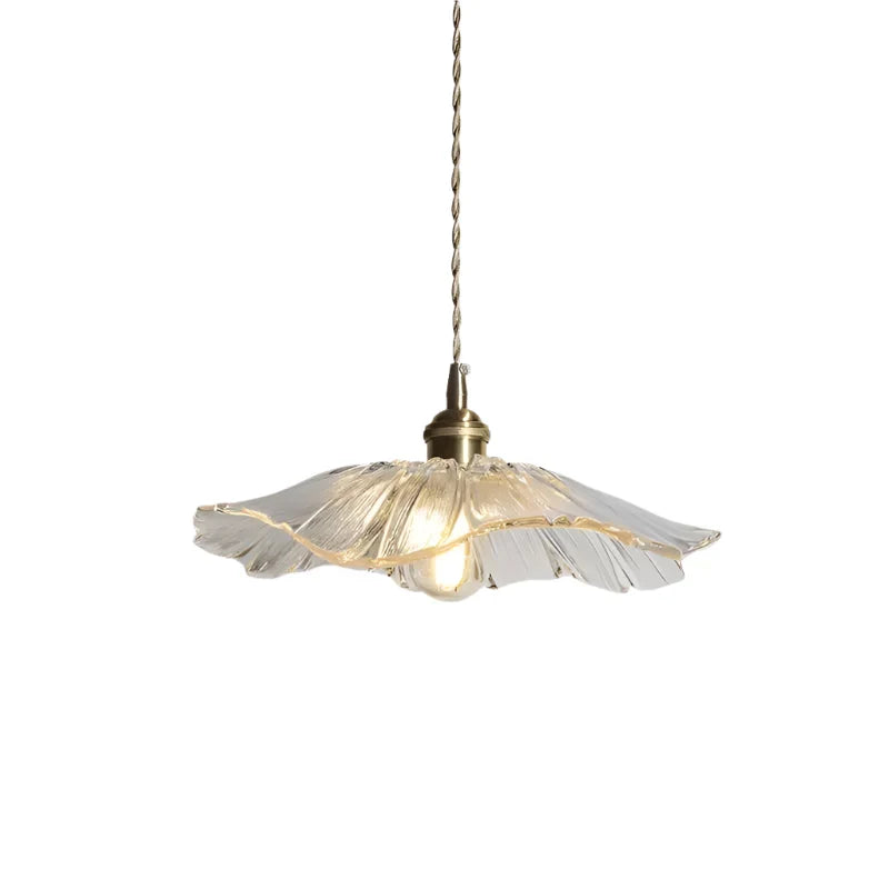 Glazen Hanglamp Bloem Ø26cm Decoratieve Pendelverlichting Eetkamer Slaapkamer Hal Moderne Sfeervolle Lamp | Sulvida