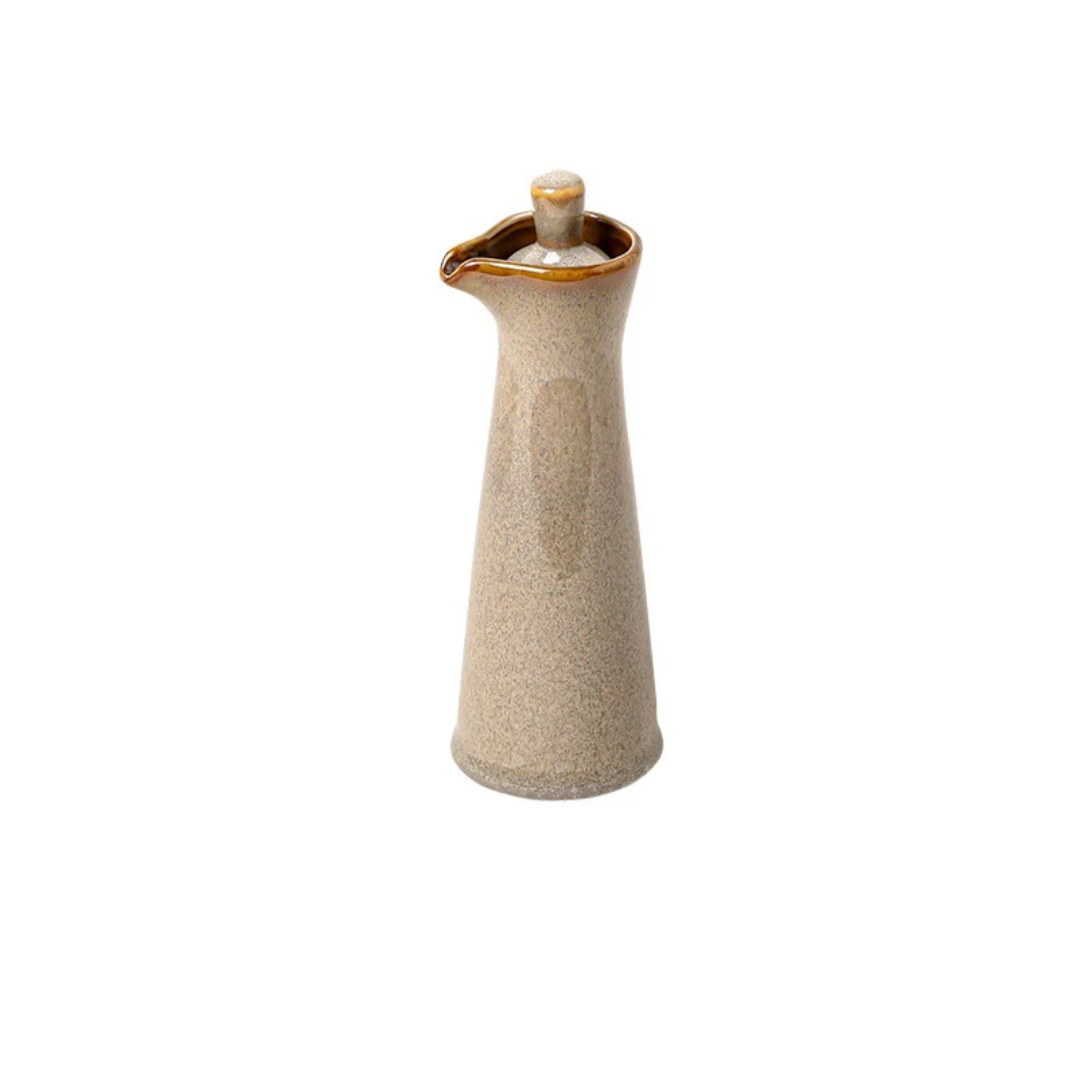 Keramische Olie- en Azijndispenser Glanzend Set van 2 Stuks Modern Serviesgoed Glas 120ml Keuken Tafel | Sulvida
