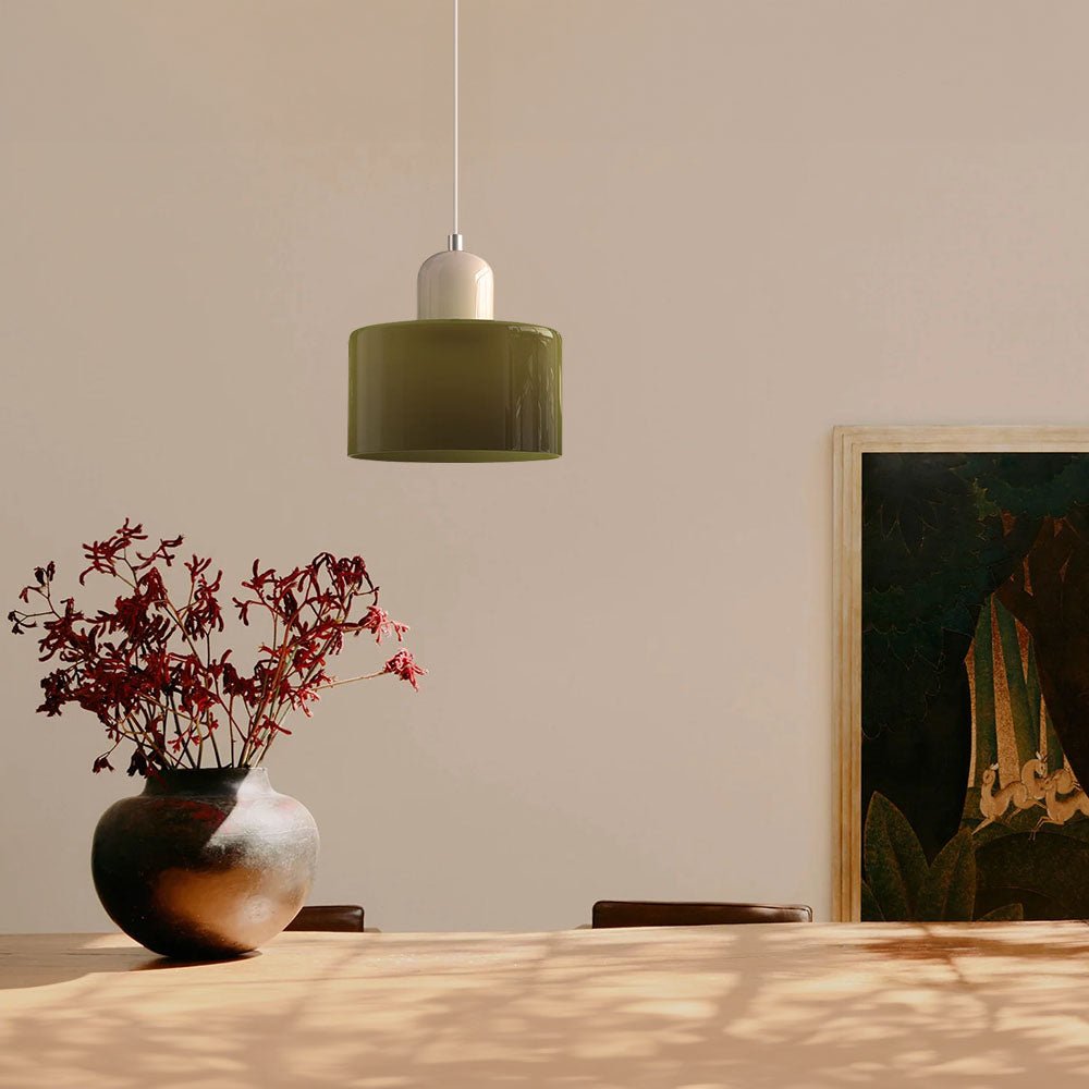 Glazen Hanglamp Bauhaus Design Goudkleurig Metaal E27 Fitting Eetkamer Woonkamer Verstelbaar Moderne Verlichting | Sulvida
