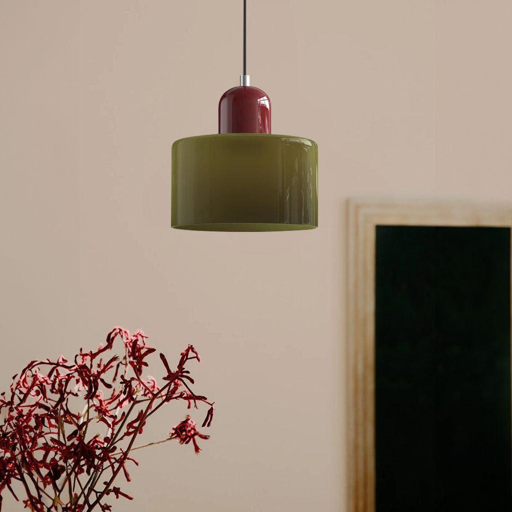 Glazen Hanglamp Bauhaus Design Goudkleurig Metaal E27 Fitting Eetkamer Woonkamer Verstelbaar Moderne Verlichting | Sulvida