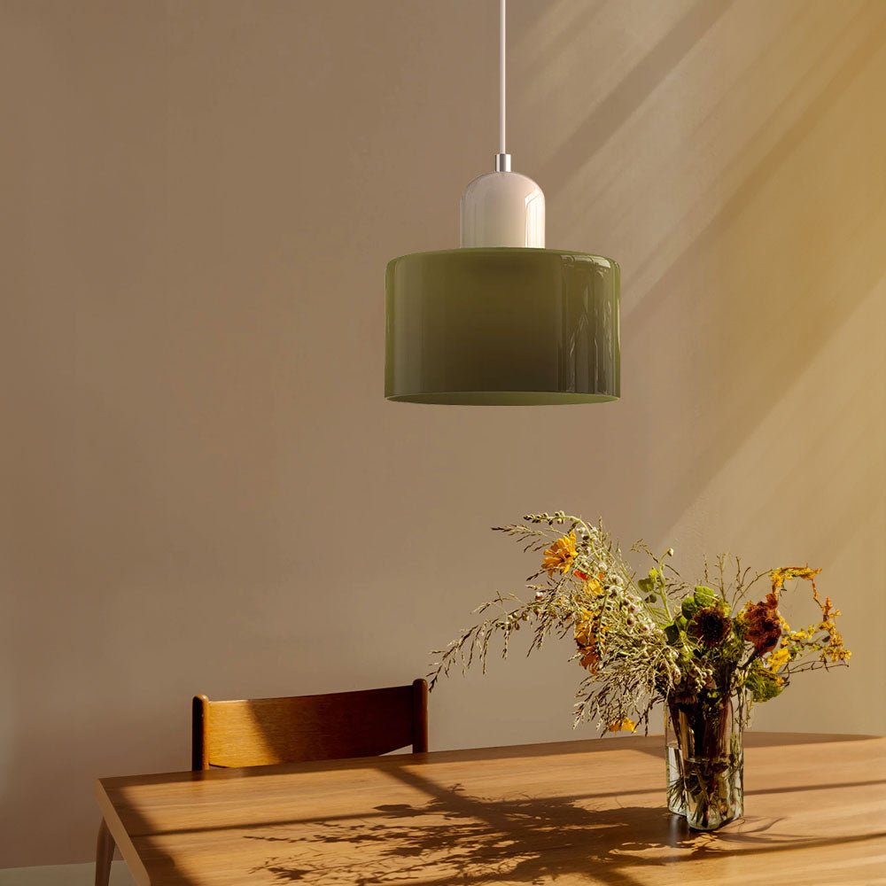Glazen Hanglamp Bauhaus Design Goudkleurig Metaal E27 Fitting Eetkamer Woonkamer Verstelbaar Moderne Verlichting | Sulvida