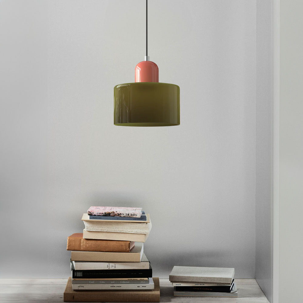 Glazen Hanglamp Bauhaus Design Goudkleurig Metaal E27 Fitting Eetkamer Woonkamer Verstelbaar Moderne Verlichting | Sulvida