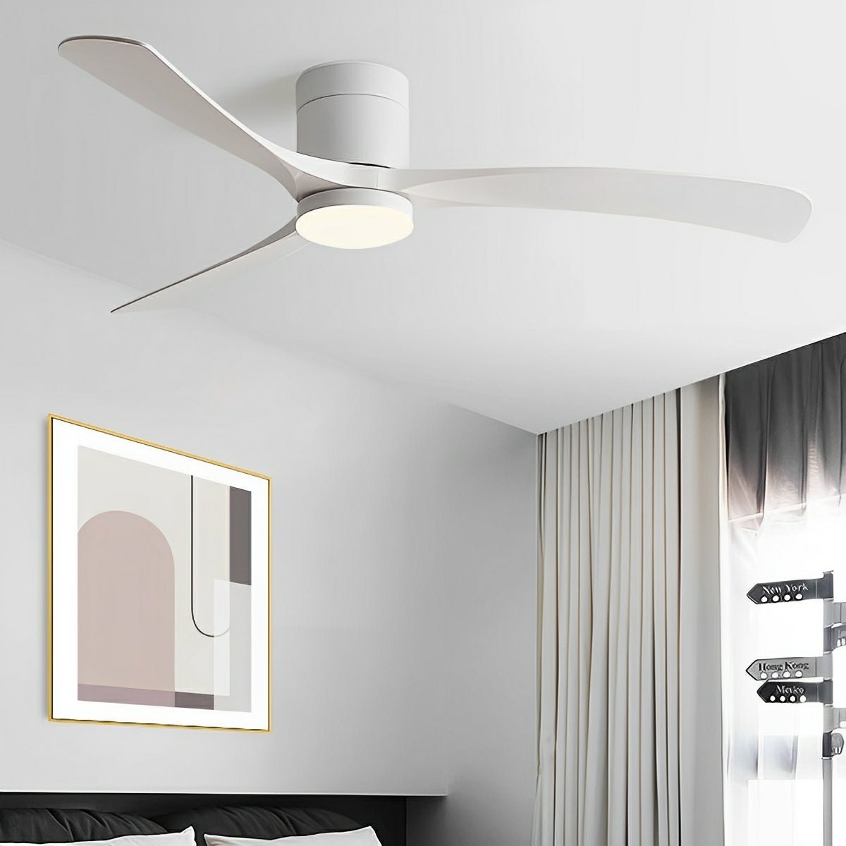 Plafondventilator met LED-verlichting – stil, 6 snelheden, omkeerbaar, energiezuinig | Sulvida
