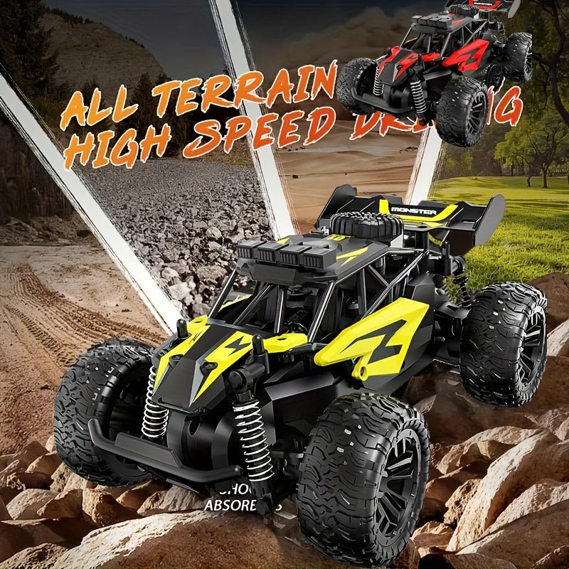 Afstandsbestuurbare monstertruck 4x4 off-road speelgoedauto met oplaadbare accu USB-kabel voor kinderen RC auto | Sulvida