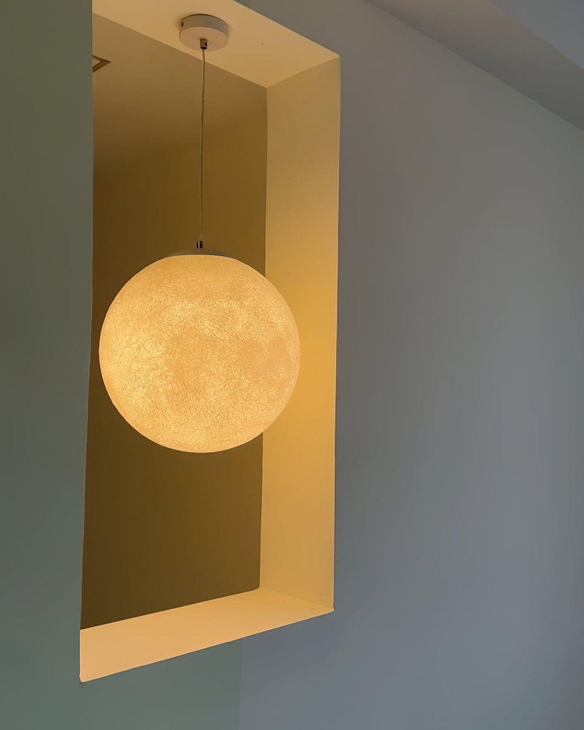 Hanglamp Bol Wit Modern Design FRP Glasvezel Woonkamer Eetkamer Slaapkamer Hal Horeca Interieur Verlichting LED E27 | Sulvida