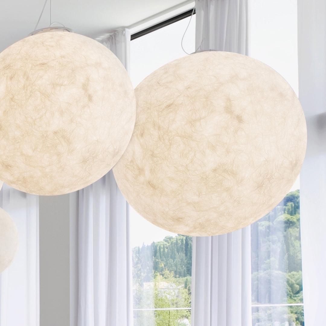Hanglamp Bol Wit Modern Design FRP Glasvezel Woonkamer Eetkamer Slaapkamer Hal Horeca Interieur Verlichting LED E27 | Sulvida