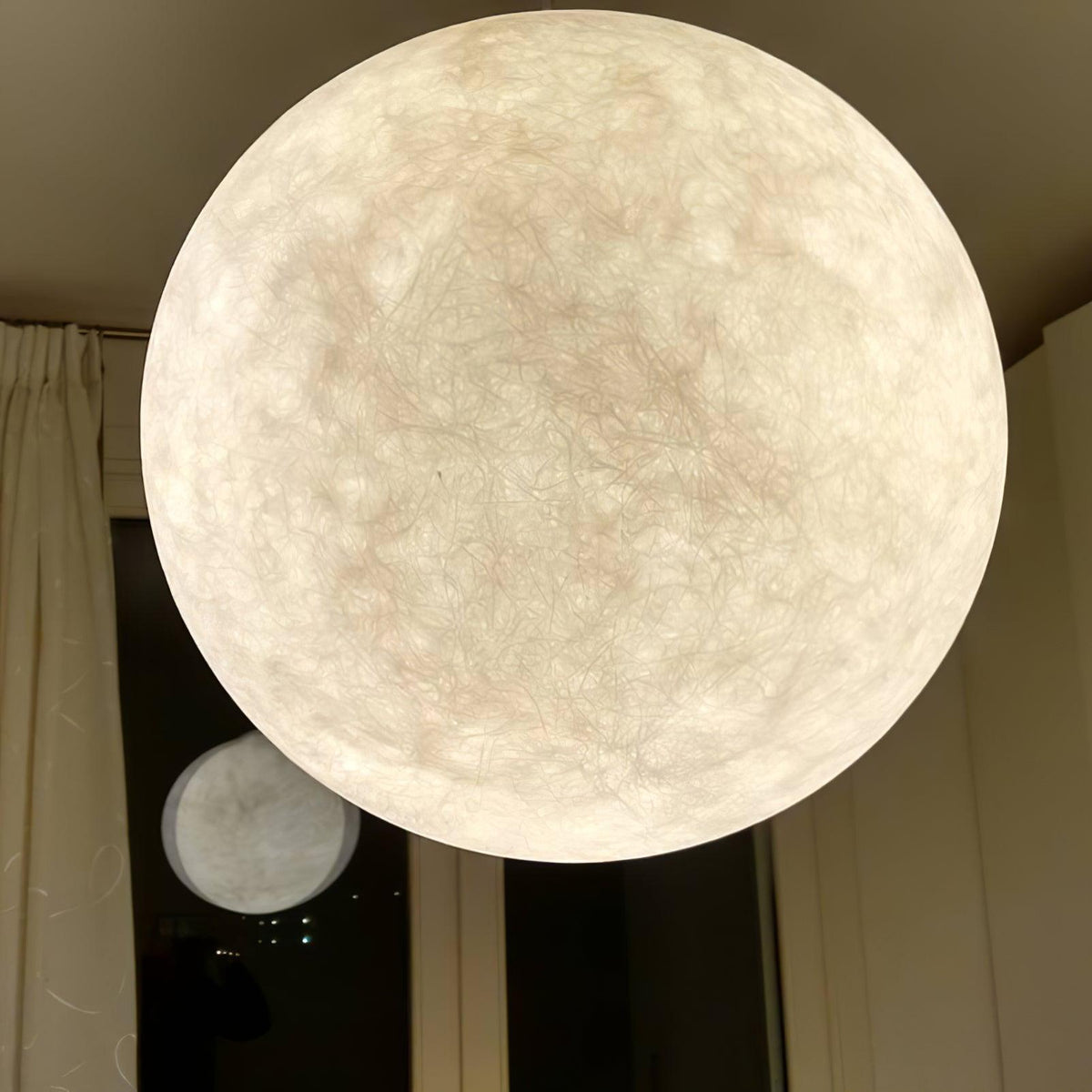 Hanglamp Bol Wit Modern Design FRP Glasvezel Woonkamer Eetkamer Slaapkamer Hal Horeca Interieur Verlichting LED E27 | Sulvida