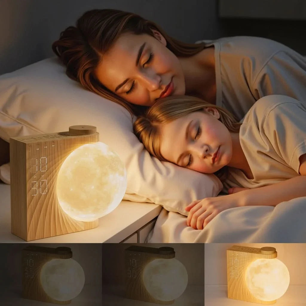 Weklicht met Zonsopgang Simulatie & Natuurgeluiden - Slaapkamerwekker Nachtlampje Timer Dimbaar Wake-up Light | Sulvida