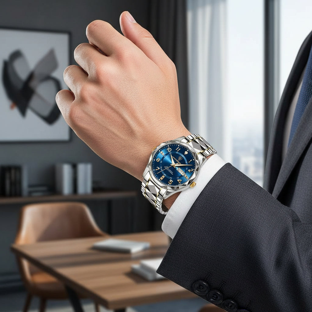 Herenhorloge Titanium Sportief Design Waterdicht 50 Meter Krasbestendig Saffierglas Quartz Uurwerk Casual | Sulvida