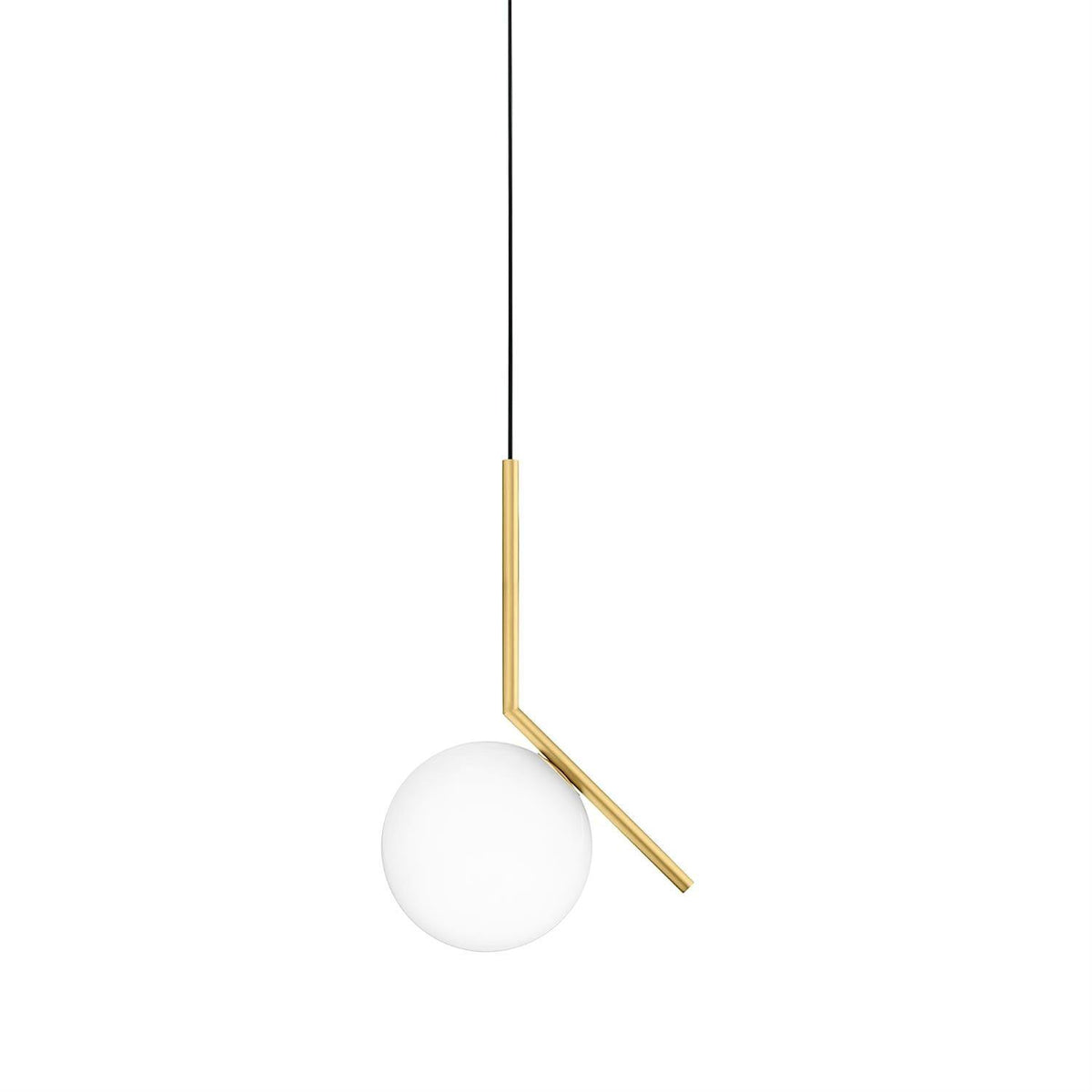 Glazen Hanglamp met Messing Afwerking Elegante Eetkamer en Woonkamer Pendel Verlichting E27 Fitting Design | Sulvida