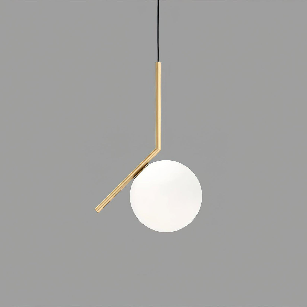 Glazen Hanglamp met Messing Afwerking Elegante Eetkamer en Woonkamer Pendel Verlichting E27 Fitting Design | Sulvida