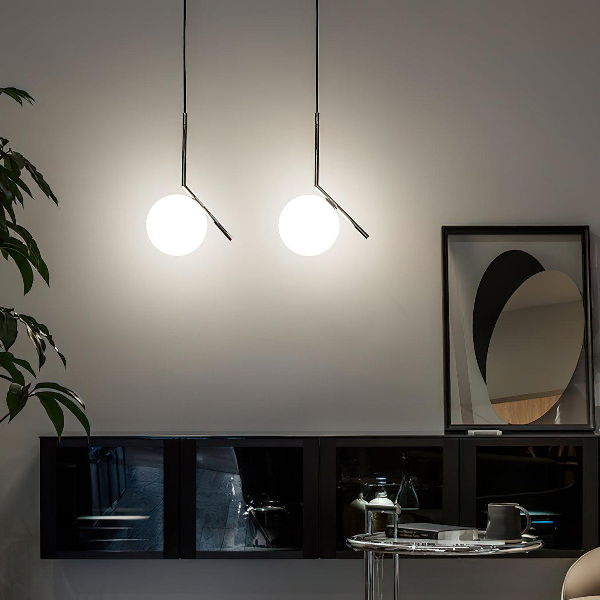 Glazen Hanglamp met Messing Afwerking Elegante Eetkamer en Woonkamer Pendel Verlichting E27 Fitting Design | Sulvida