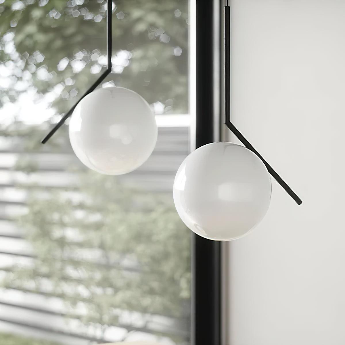 Glazen Hanglamp met Messing Afwerking Elegante Eetkamer en Woonkamer Pendel Verlichting E27 Fitting Design | Sulvida