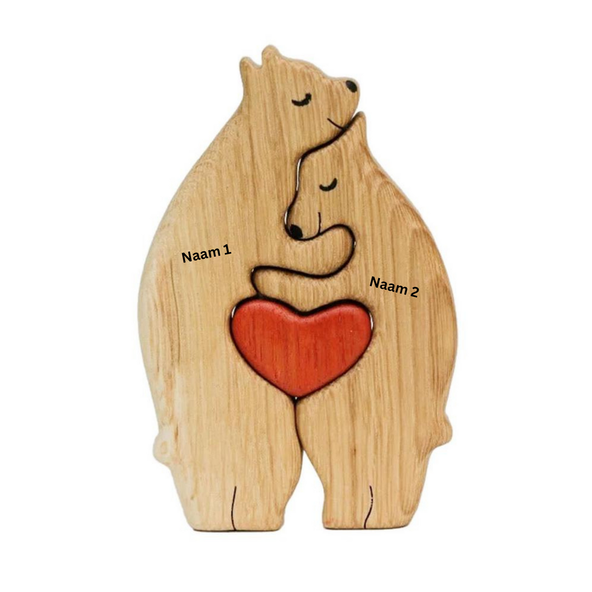 Houten familiefiguurtjes personaliseerbaar woonkamer decoratie miniatuur handgemaakt cadeau speelgoed | Sulvida
