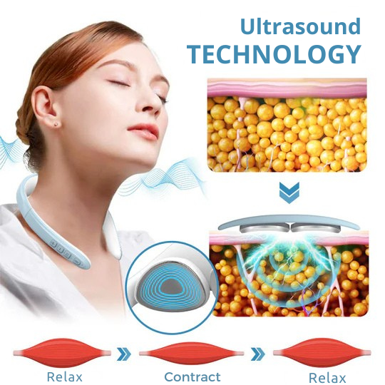Ultrasoon Lymfedrainage Massageapparaat Draadloos voor Nek Schouders Ontspanning Lichaamsverzorging Thuis | Sulvida