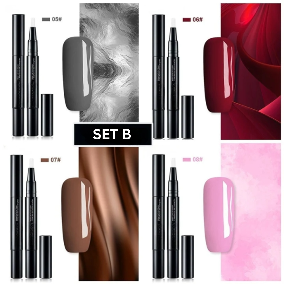 Nagellakstift met Gelpigment voor Precieze Nail Art – Snel Droog en Langdurig Dekkend – Ideaal voor Details en Patronen | Sulvida