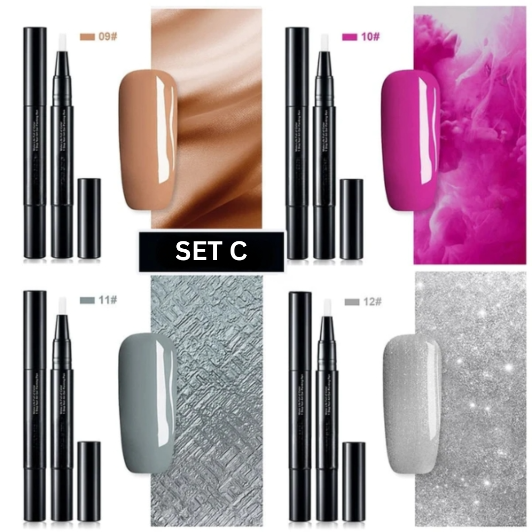 Nagellakstift met Gelpigment voor Precieze Nail Art – Snel Droog en Langdurig Dekkend – Ideaal voor Details en Patronen | Sulvida