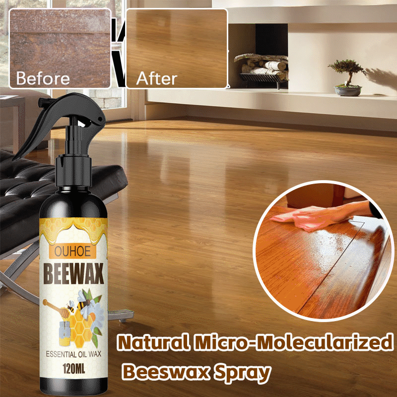 Bijenwasspray Natuurlijke Meubelonderhoudsverzorging Giftvrij 120ml Hout Glans Bescherming Meubelverzorging | Sulvida