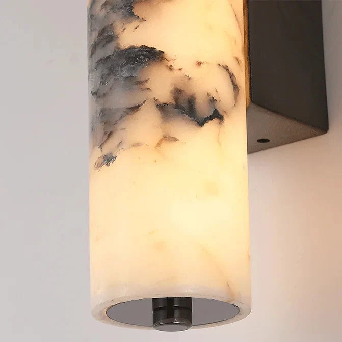 Wandlamp Marmer Verticaal LED Sfeerlicht Gouden Nerven Gang Entree Slaapkamer Woonruimte Moderne Wandverlichting | Sulvida