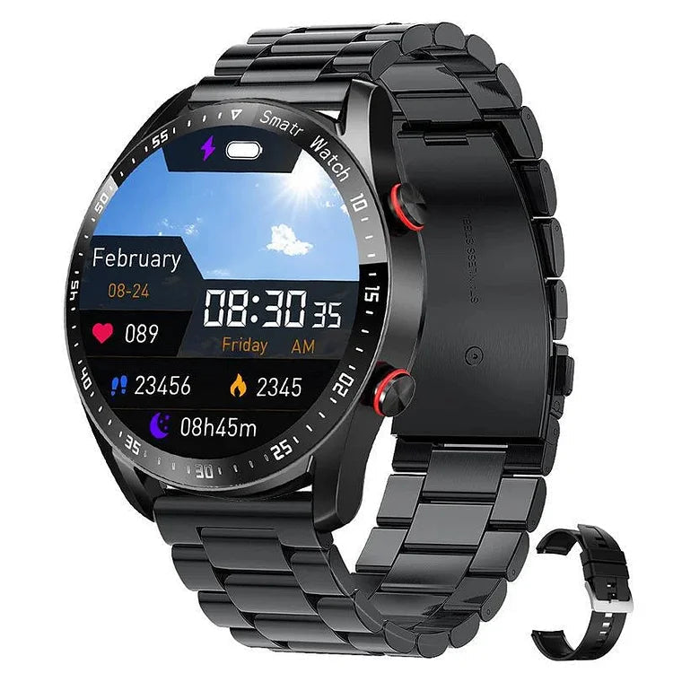 Smartwatch met Gezondheidstracking en Bluetooth-Oproepen Multifunctioneel Horloge 1,45 Inch HD-Display | Sulvida