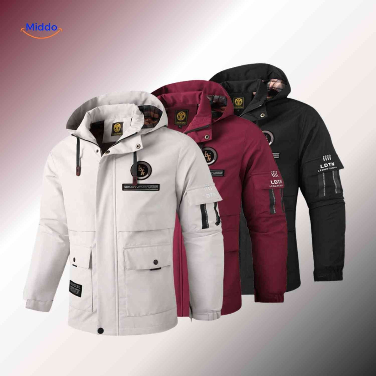 Waterdichte Herenparka met Capuchon en Bontkraag – Zwart Groen Beige – Winterjas Heren 4-in-1 Outdoor | Sulvida