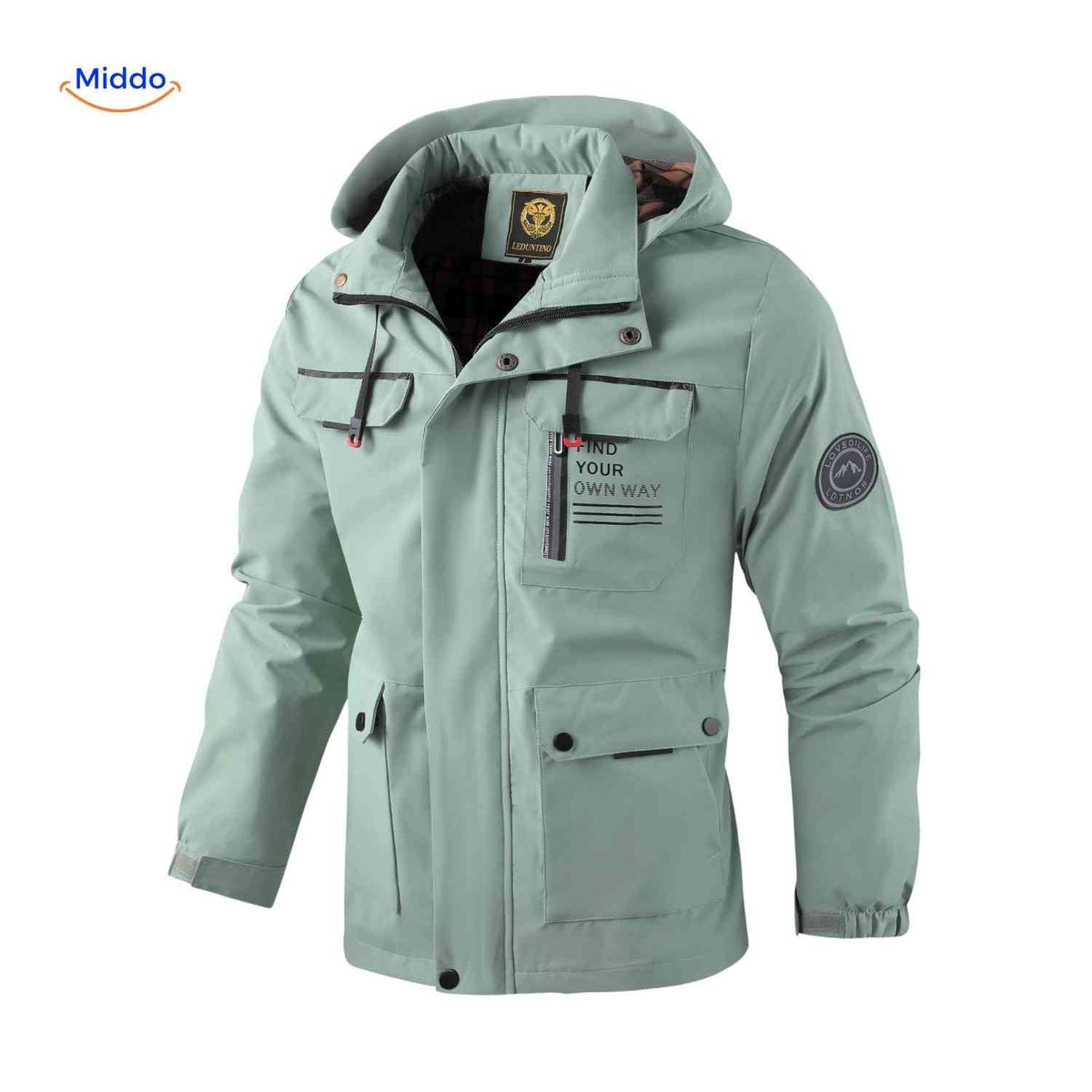Waterdichte Herenparka met Capuchon en Bontkraag – Zwart Groen Beige – Winterjas Heren 4-in-1 Outdoor | Sulvida